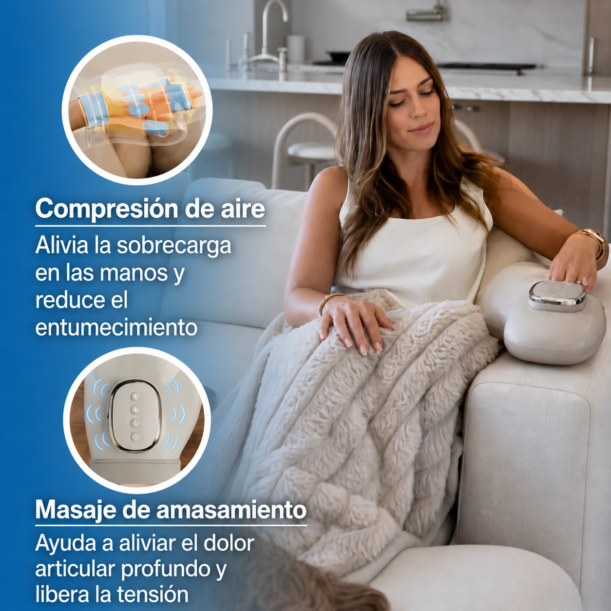 Masajeador Inteligente de Manos 3 en 1™ – Alivio para el entumecimiento, la rigidez y el dolor de manos